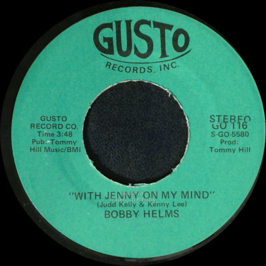 Bobby Helms - That Heart Belongs To Me / With Jenny On My Mind side B