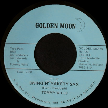 Tommy Wills - Swingin' Yakety Sax / I'm Confessin' side A