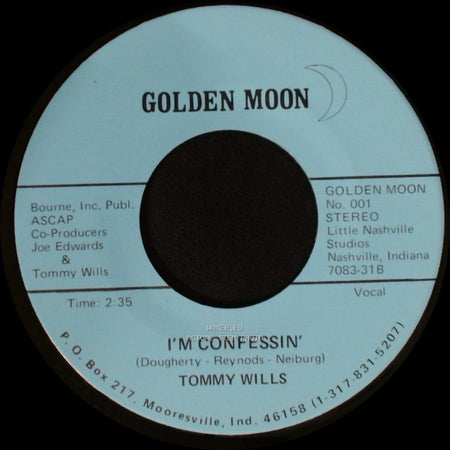 Tommy Wills - Swingin' Yakety Sax / I'm Confessin' side B