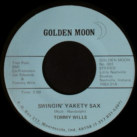 Tommy Wills - Swingin' Yakety Sax / I'm Confessin' side B