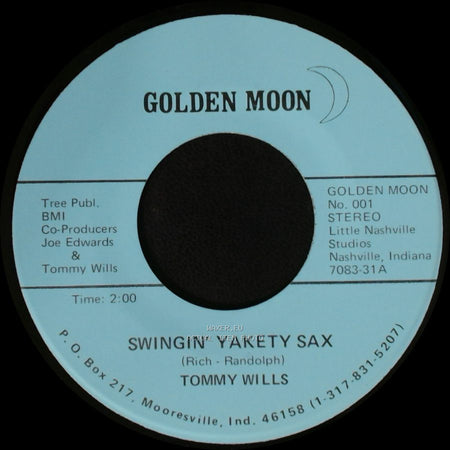 Tommy Wills - Swingin' Yakety Sax / I'm Confessin' side B