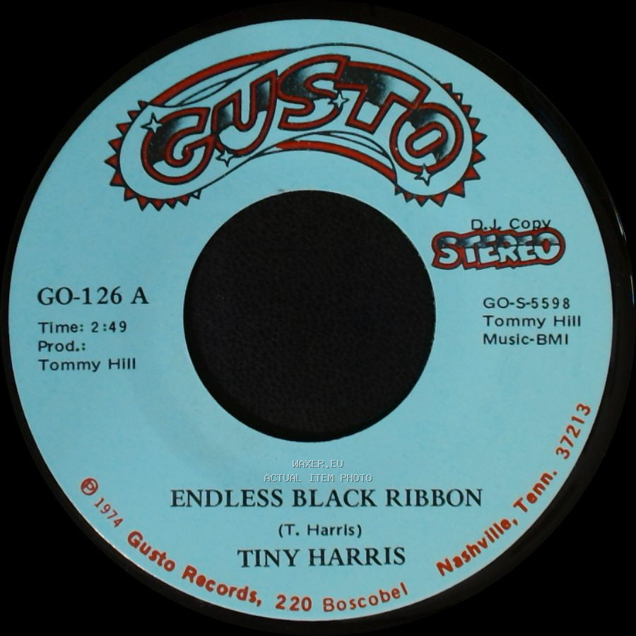 Tiny Harris - Endless Black Ribbon / Double Clutchin' Truck Line side B