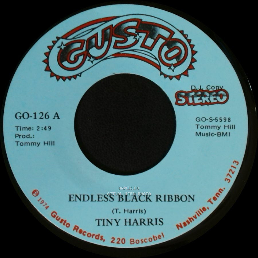 Tiny Harris - Endless Black Ribbon / Double Clutchin' Truck Line side B