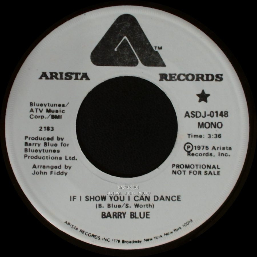Barry Blue - If I Show You I Can Dance / If I Show You I Can Dance side A