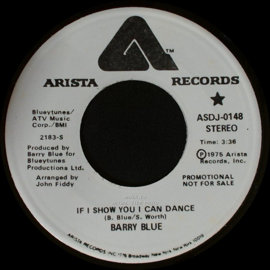 Barry Blue - If I Show You I Can Dance / If I Show You I Can Dance side B