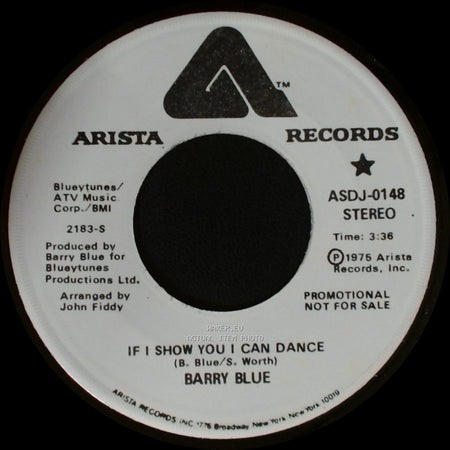 Barry Blue - If I Show You I Can Dance / If I Show You I Can Dance side B