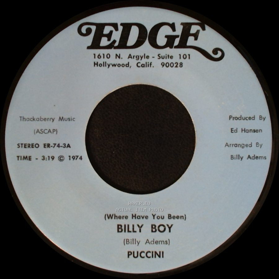 Billy Boy / Puccini - (Where Have You Been) Puccini / That's What Livin' Really Means To Me side A
