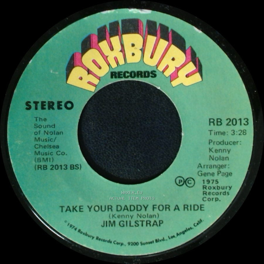 Jim Gilstrap - Take Your Daddy For A Ride / House Of Strangers side A