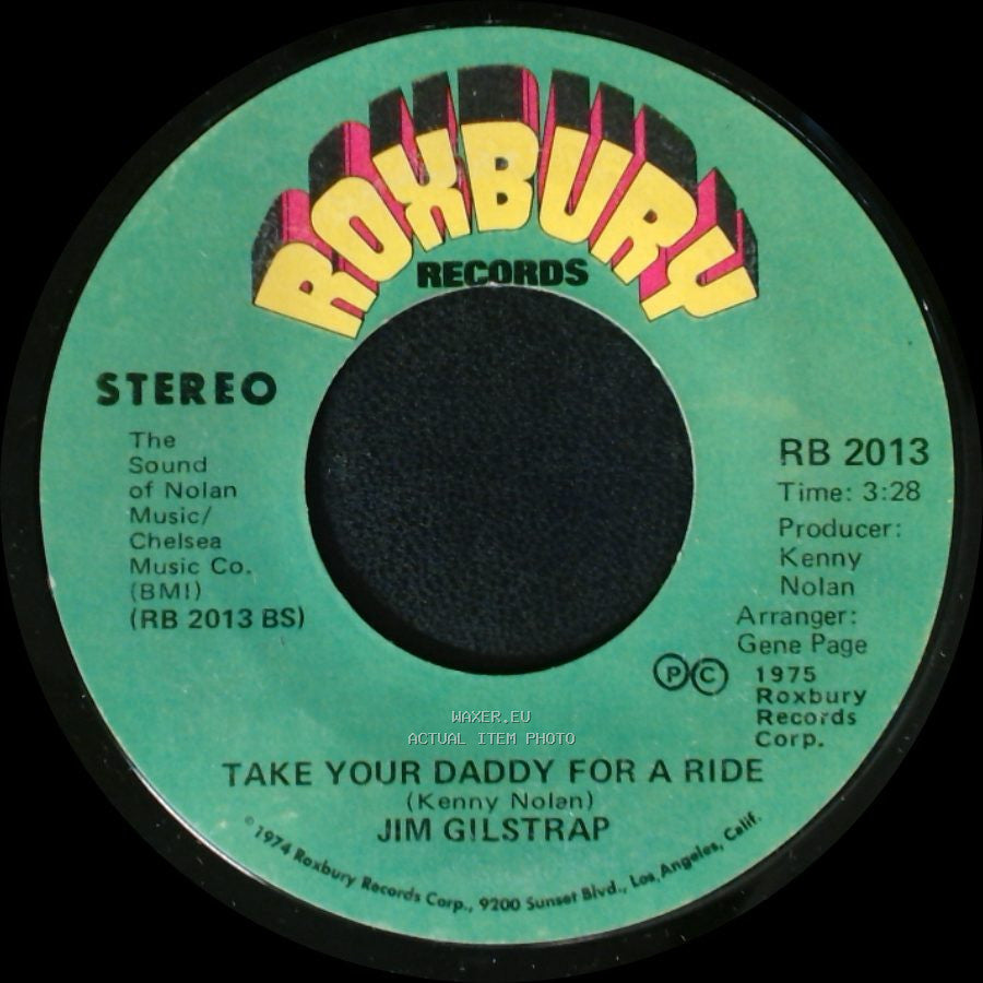 Jim Gilstrap - Take Your Daddy For A Ride / House Of Strangers side B
