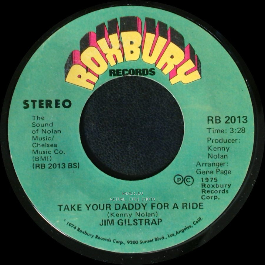 Jim Gilstrap - Take Your Daddy For A Ride / House Of Strangers side A