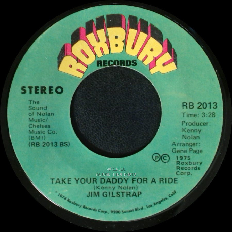 Jim Gilstrap - Take Your Daddy For A Ride / House Of Strangers side B