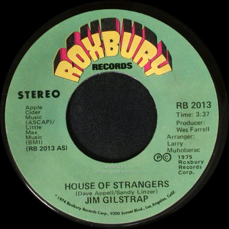 Jim Gilstrap - Take Your Daddy For A Ride / House Of Strangers side A