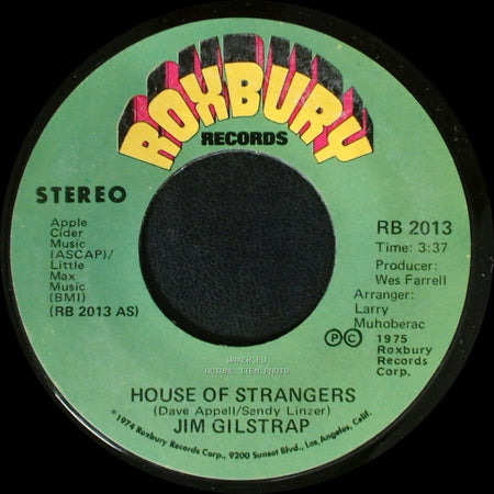 Jim Gilstrap - Take Your Daddy For A Ride / House Of Strangers side A