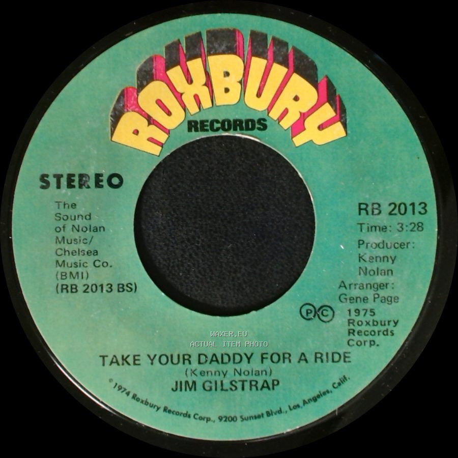 Jim Gilstrap - Take Your Daddy For A Ride / House Of Strangers side B