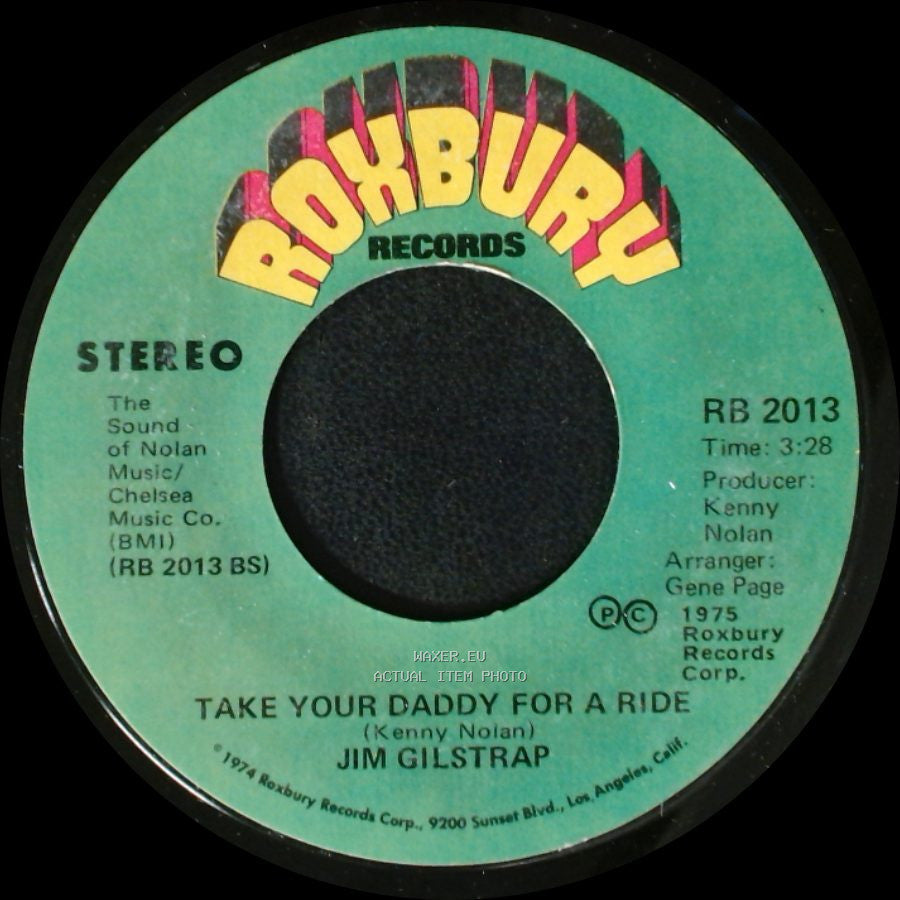 Jim Gilstrap - Take Your Daddy For A Ride / House Of Strangers side A