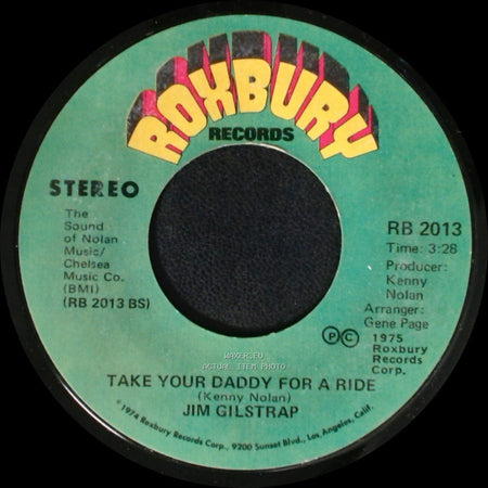Jim Gilstrap - Take Your Daddy For A Ride / House Of Strangers side B
