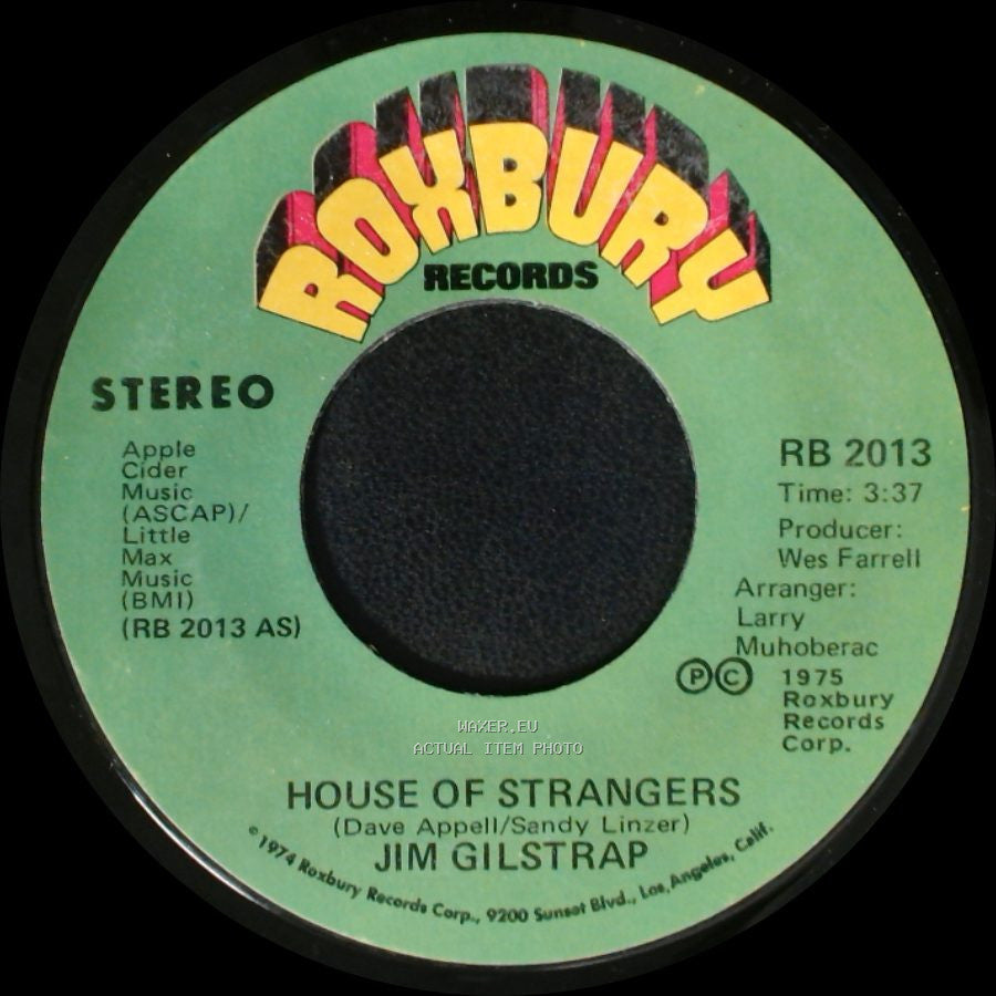Jim Gilstrap - Take Your Daddy For A Ride / House Of Strangers side A