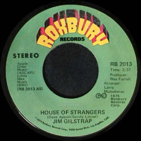 Jim Gilstrap - Take Your Daddy For A Ride / House Of Strangers side A
