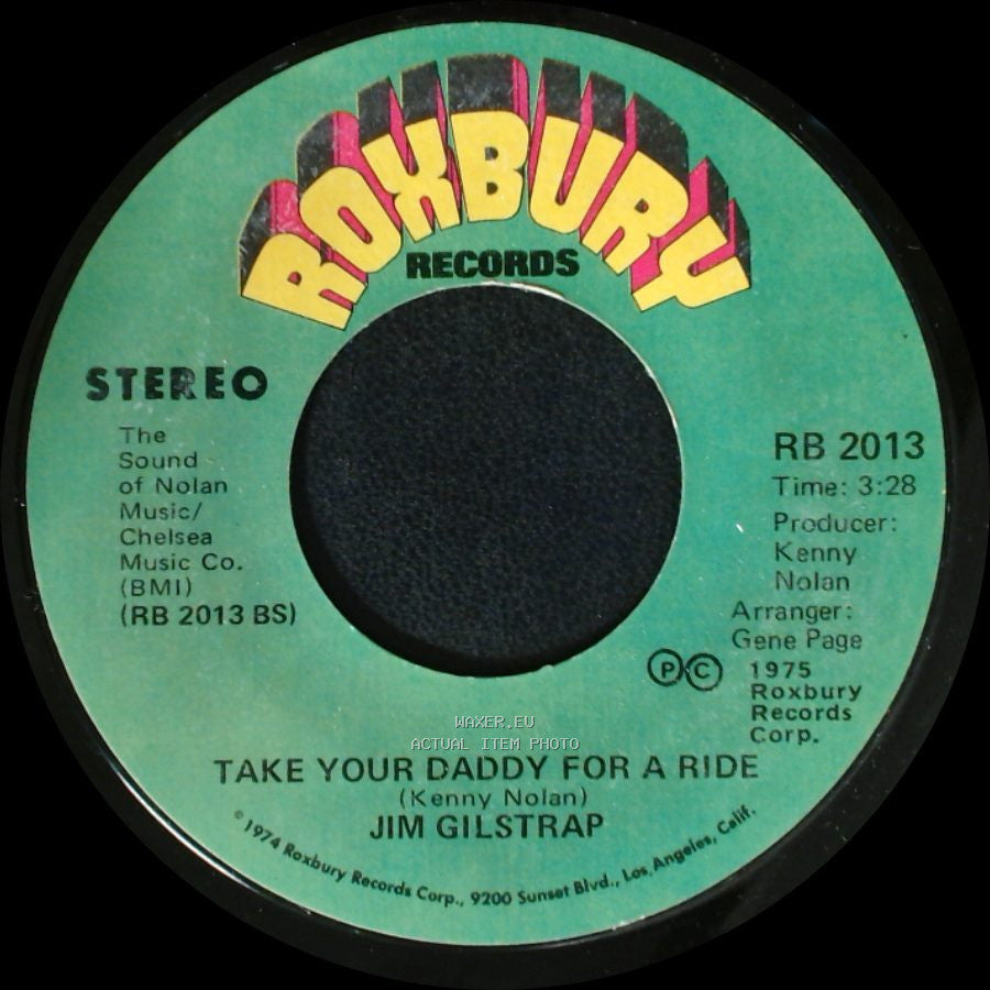Jim Gilstrap - Take Your Daddy For A Ride / House Of Strangers side B