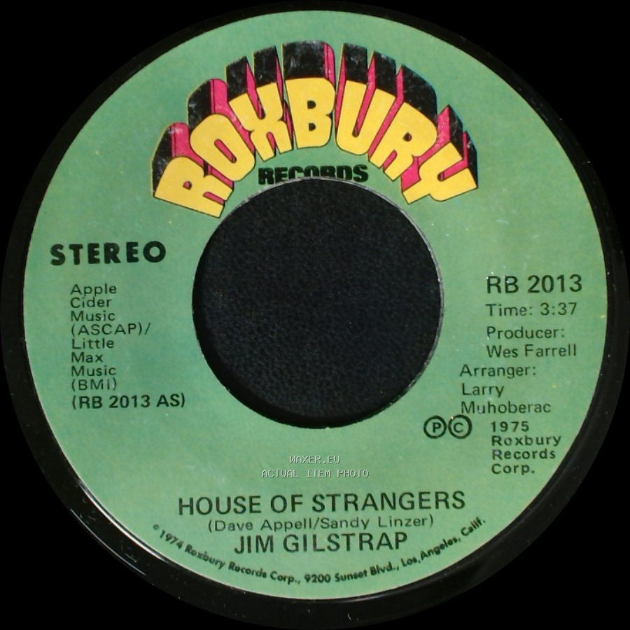 Jim Gilstrap - Take Your Daddy For A Ride / House Of Strangers side A
