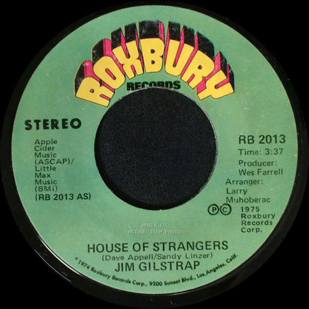 Jim Gilstrap - Take Your Daddy For A Ride / House Of Strangers side A