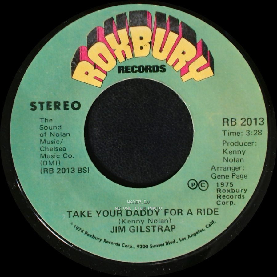 Jim Gilstrap - Take Your Daddy For A Ride / House Of Strangers side B