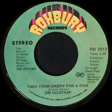 Jim Gilstrap - Take Your Daddy For A Ride / House Of Strangers side B