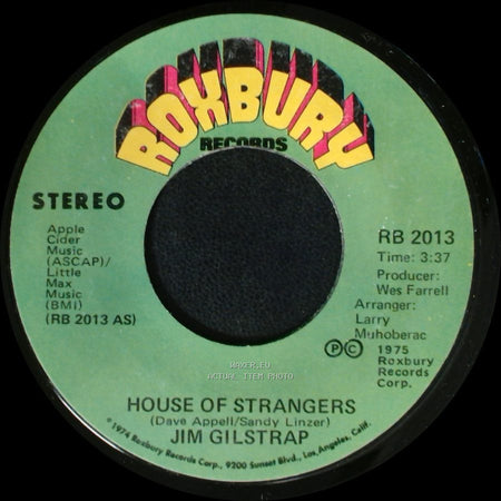 Jim Gilstrap - Take Your Daddy For A Ride / House Of Strangers side A