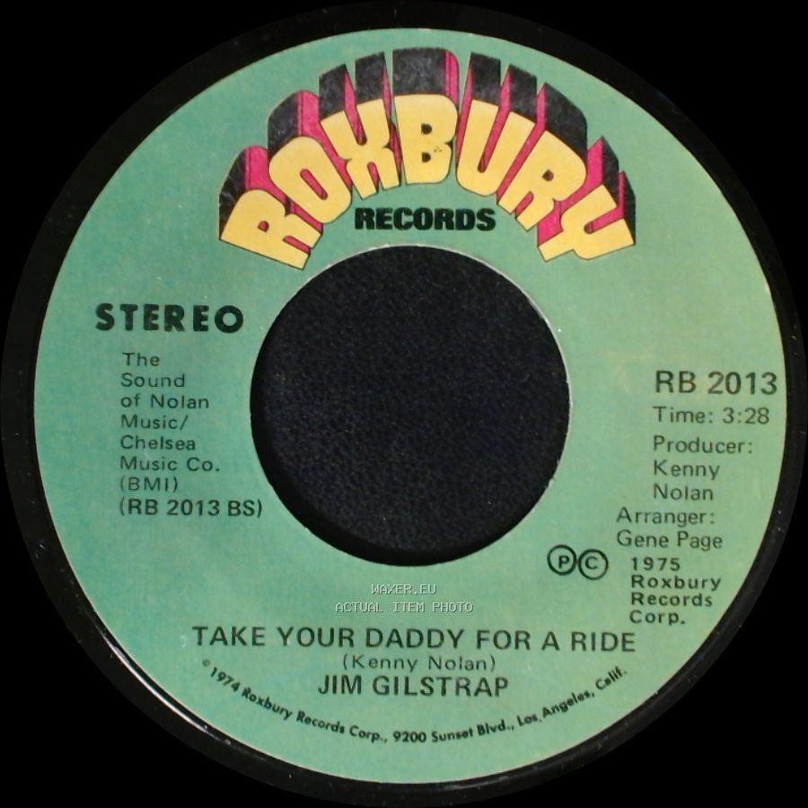 Jim Gilstrap - Take Your Daddy For A Ride / House Of Strangers side B