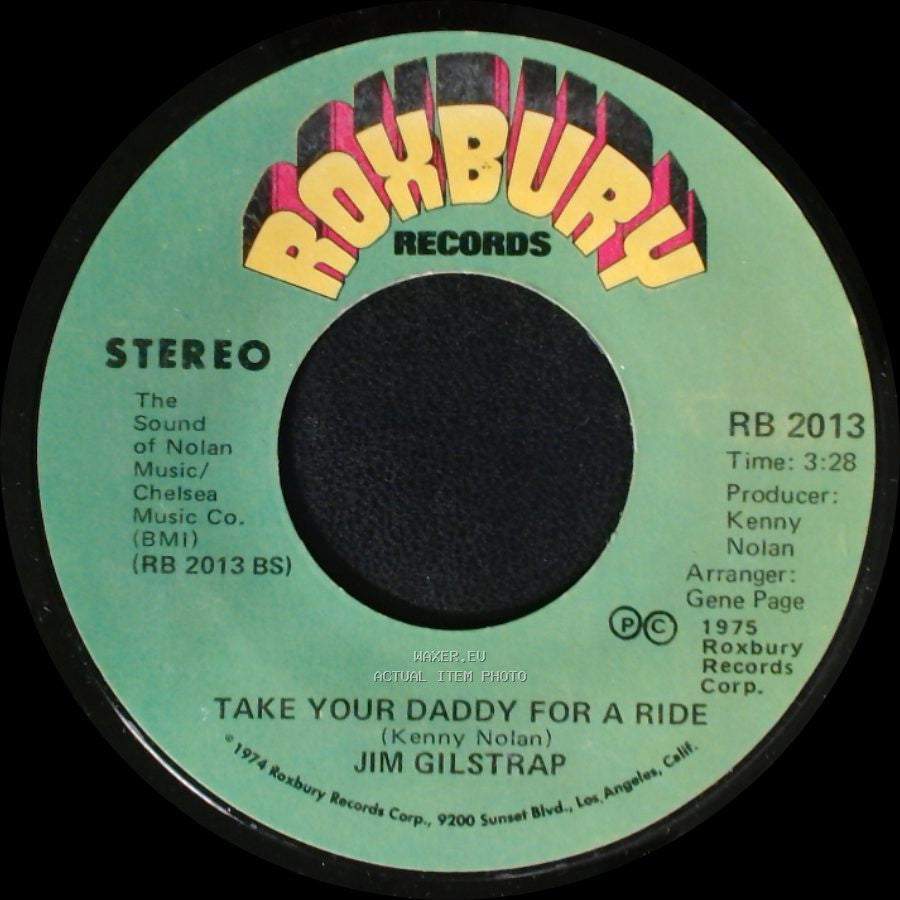Jim Gilstrap - Take Your Daddy For A Ride / House Of Strangers side A