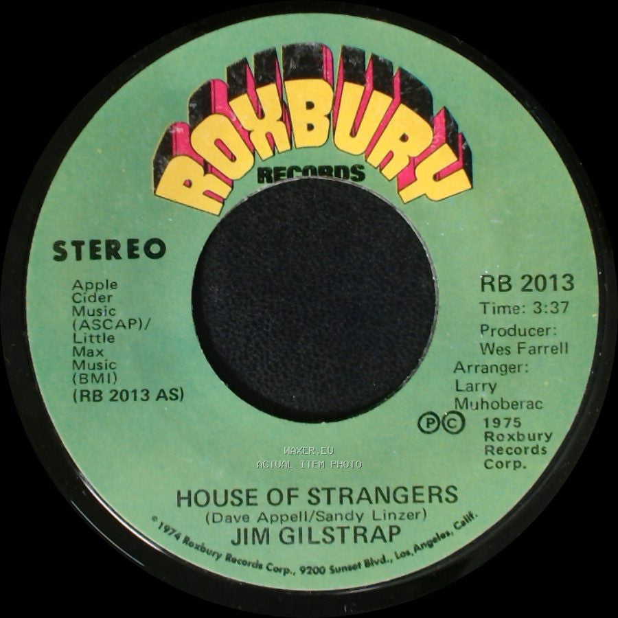 Jim Gilstrap - Take Your Daddy For A Ride / House Of Strangers side A