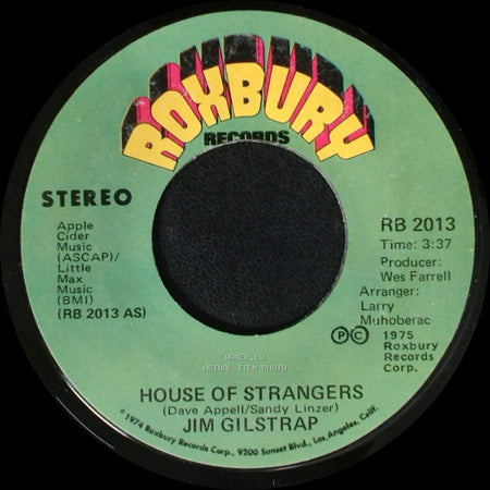 Jim Gilstrap - Take Your Daddy For A Ride / House Of Strangers side A