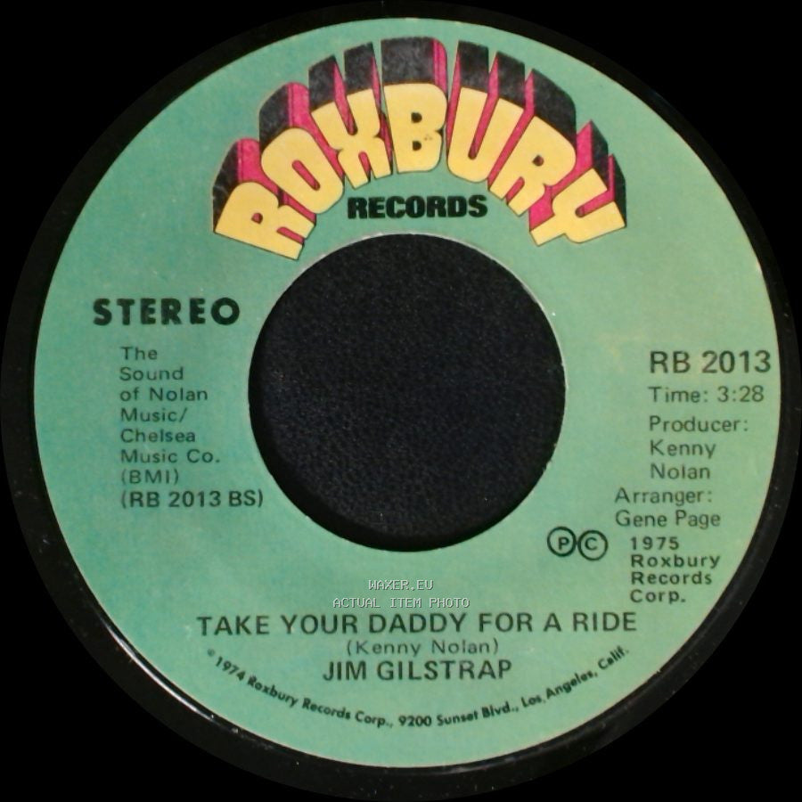 Jim Gilstrap - Take Your Daddy For A Ride / House Of Strangers side B
