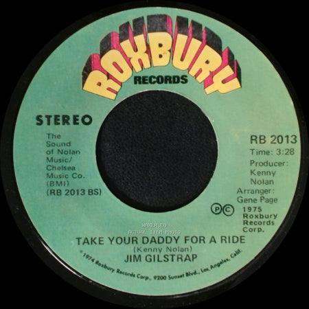 Jim Gilstrap - Take Your Daddy For A Ride / House Of Strangers side B