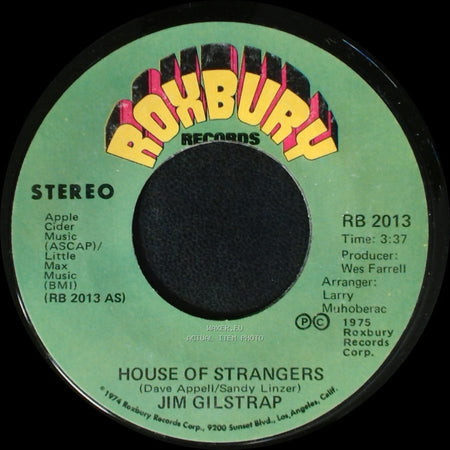 Jim Gilstrap - Take Your Daddy For A Ride / House Of Strangers side A
