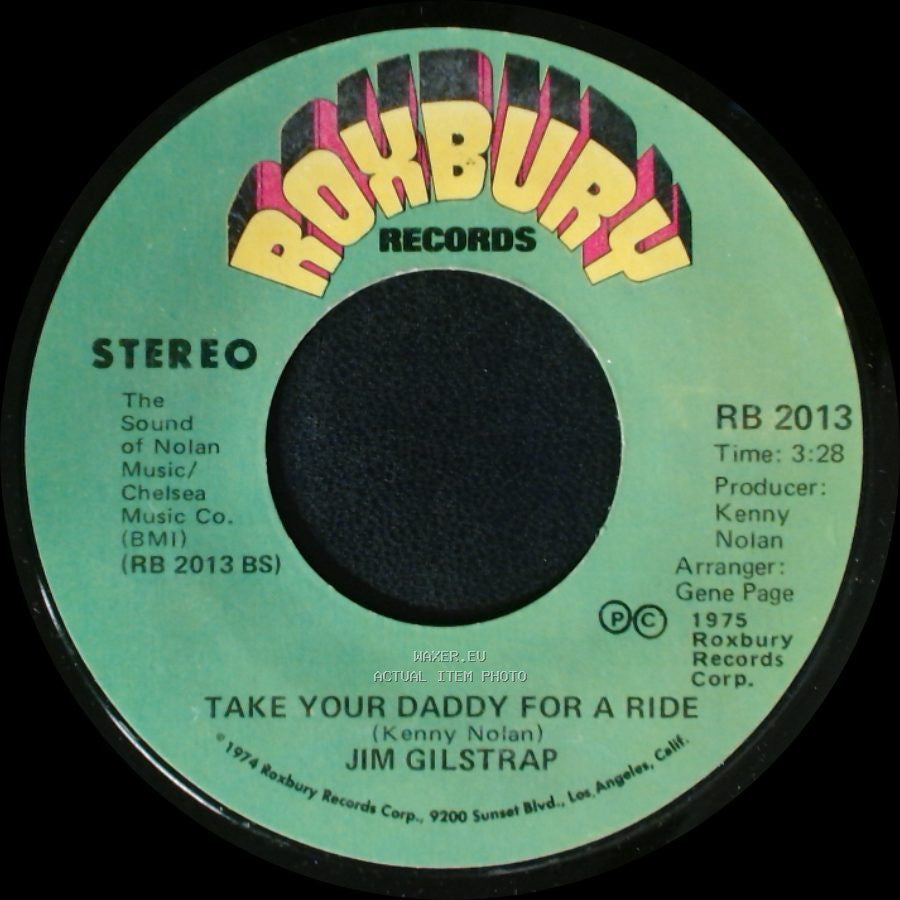 Jim Gilstrap - Take Your Daddy For A Ride / House Of Strangers side A