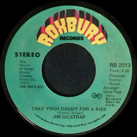 Jim Gilstrap - Take Your Daddy For A Ride / House Of Strangers side A