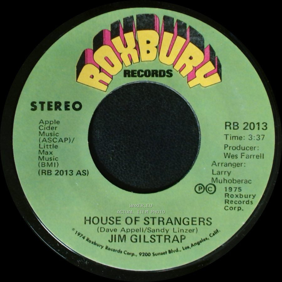 Jim Gilstrap - Take Your Daddy For A Ride / House Of Strangers side A
