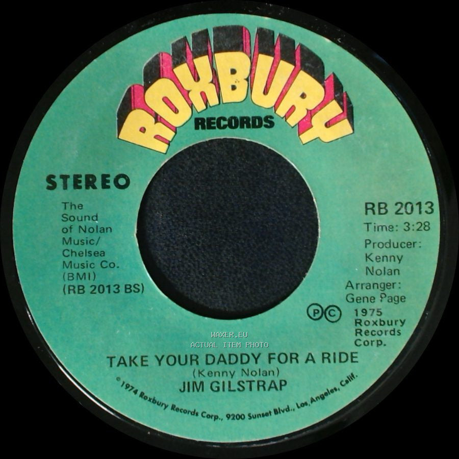Jim Gilstrap - Take Your Daddy For A Ride / House Of Strangers side A