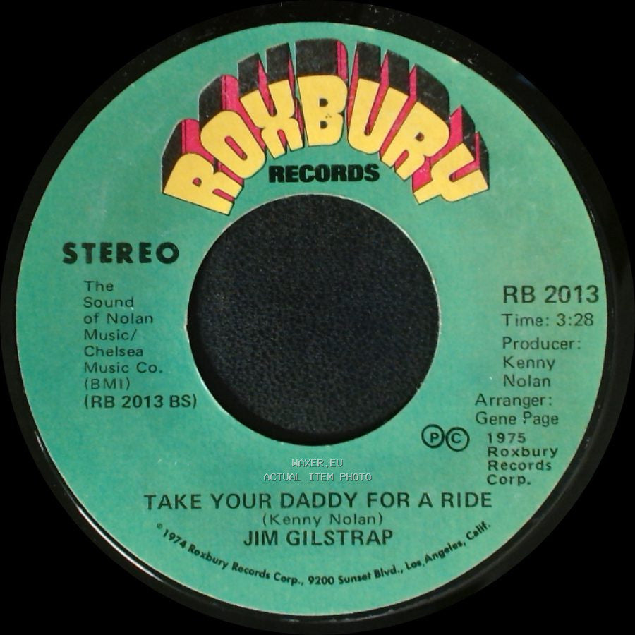 Jim Gilstrap - Take Your Daddy For A Ride / House Of Strangers side A