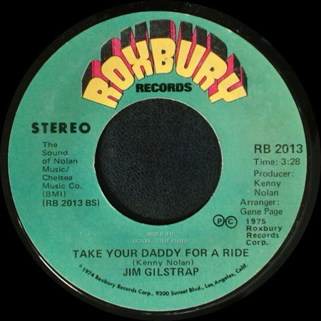 Jim Gilstrap - Take Your Daddy For A Ride / House Of Strangers side A