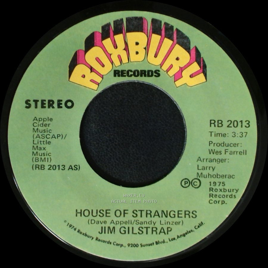 Jim Gilstrap - Take Your Daddy For A Ride / House Of Strangers side B