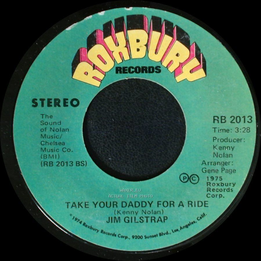 Jim Gilstrap - Take Your Daddy For A Ride / House Of Strangers side A