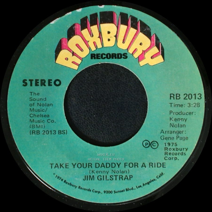 Jim Gilstrap - Take Your Daddy For A Ride / House Of Strangers side A