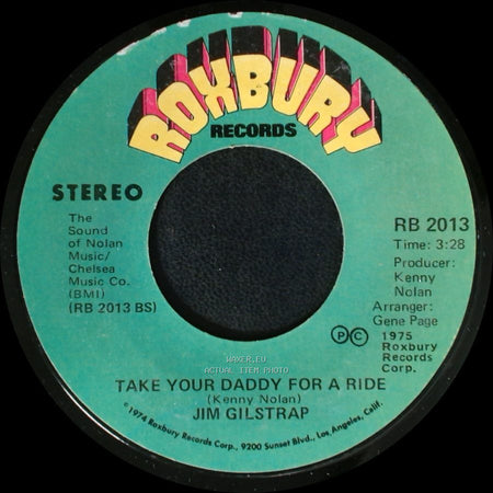 Jim Gilstrap - Take Your Daddy For A Ride / House Of Strangers side A