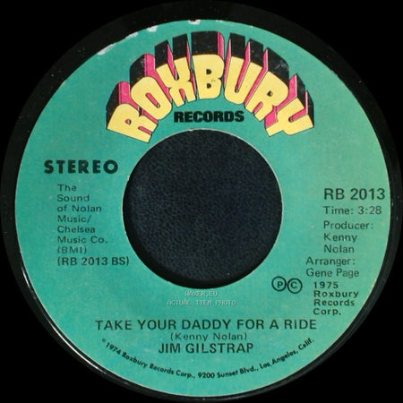 Jim Gilstrap - Take Your Daddy For A Ride / House Of Strangers side A