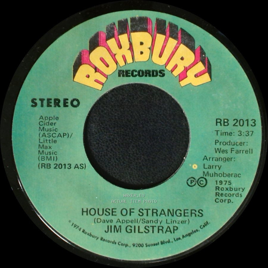 Jim Gilstrap - Take Your Daddy For A Ride / House Of Strangers side A
