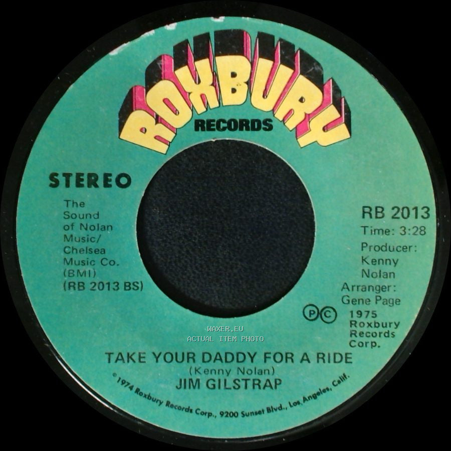 Jim Gilstrap - Take Your Daddy For A Ride / House Of Strangers side B