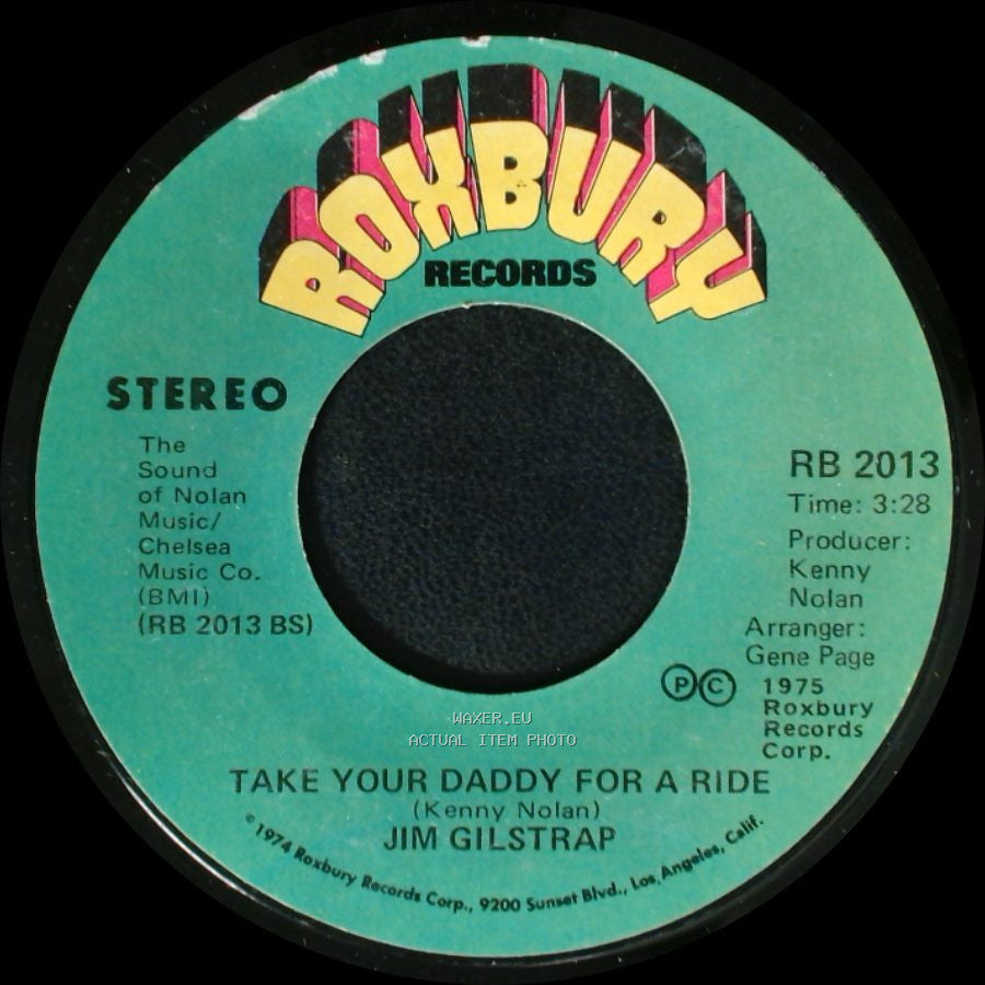 Jim Gilstrap - Take Your Daddy For A Ride / House Of Strangers side A