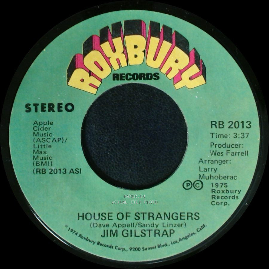 Jim Gilstrap - Take Your Daddy For A Ride / House Of Strangers side A